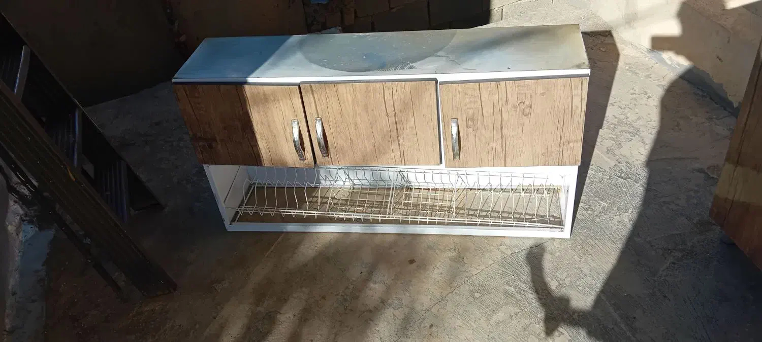 کابینت و ابچکان با سینگ  وشیر آب ظرفشویی|مصالح و تجهیزات ساختمان|دشت ذهاب, |دیوار