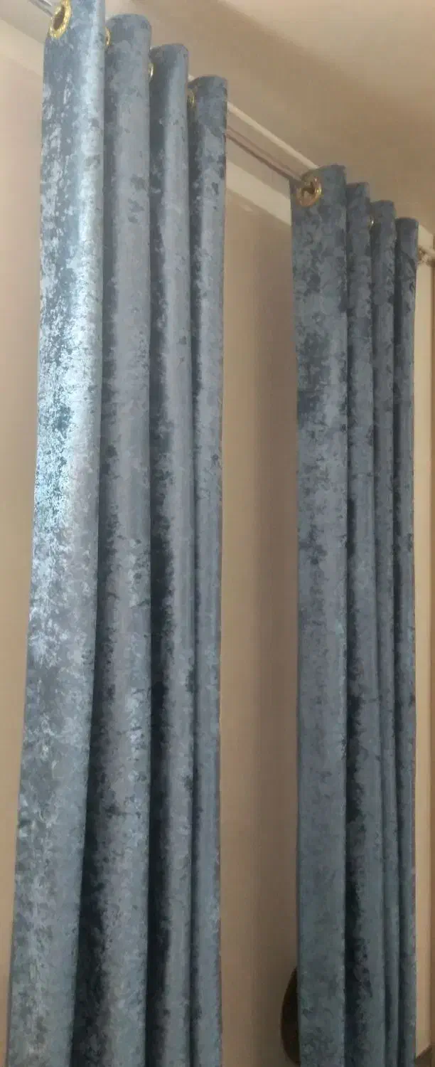 پرده پانچ مخمل پتینه طرح شکسته|پرده، رانر، رومیزی|گنبد کاووس, |دیوار