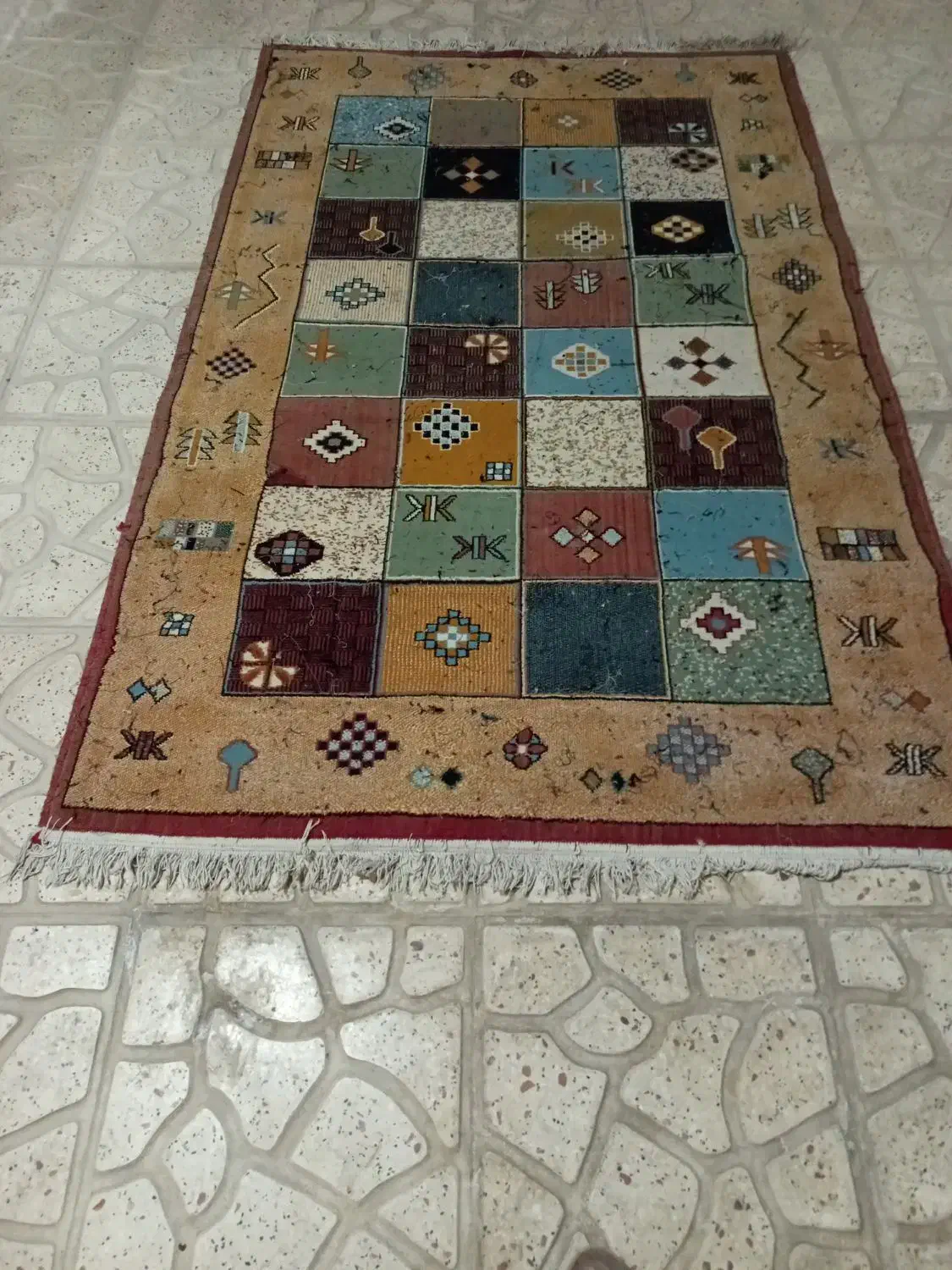 قالیچه|فرش|شیراز, تل حسینآباد|دیوار