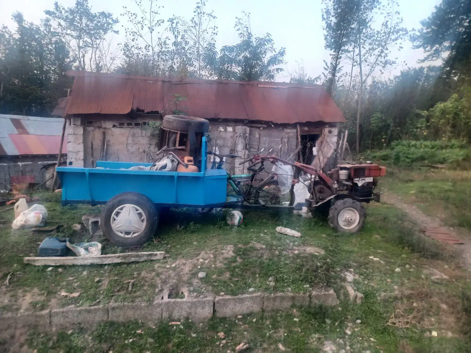 موتور کشاورزی با تیلر و ادوات|ماشینآلات صنعتی|سیاهکل, |دیوار