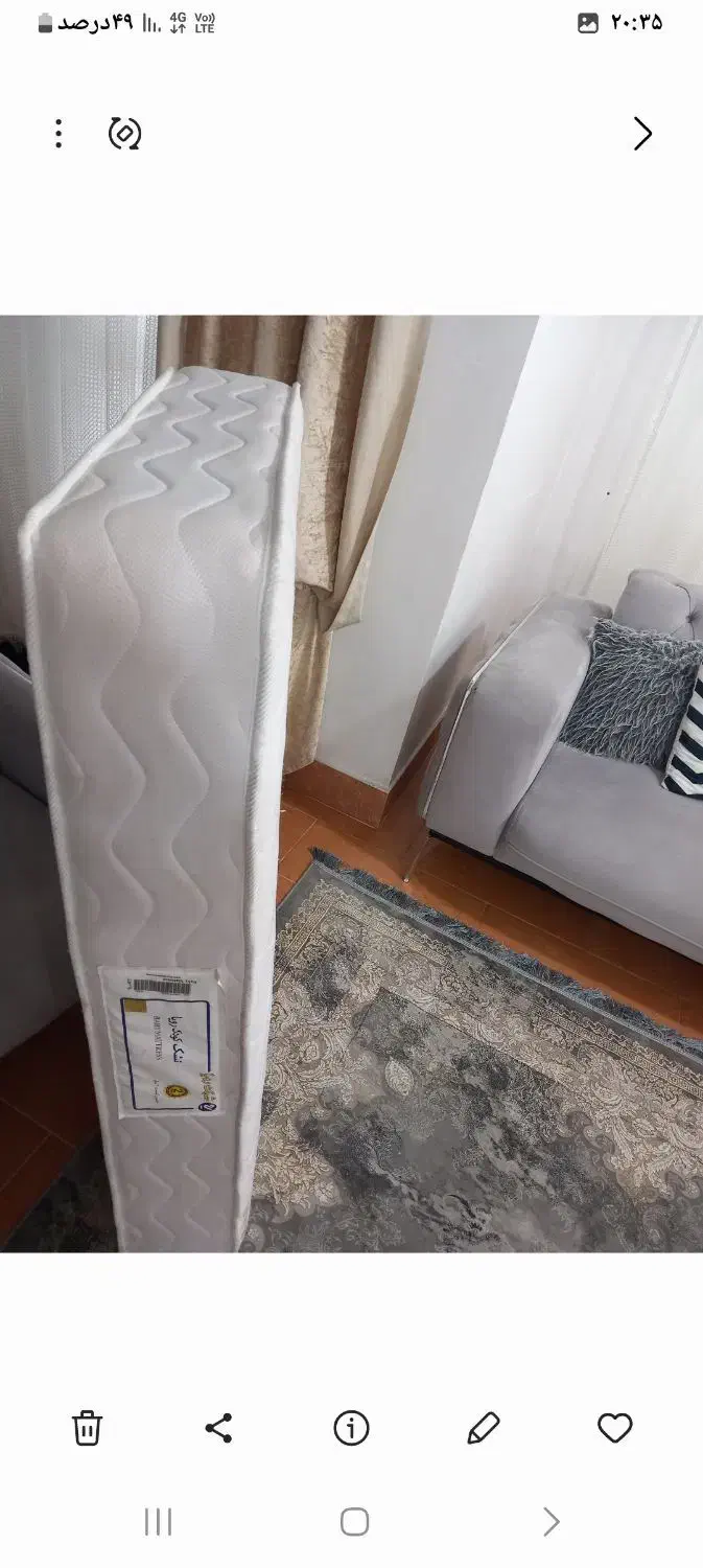 تشک بچه رویال با گارانتی در حد نو ۱۳۰ در ۷۰|اسباب و اثاث بچه|گرگان, |دیوار