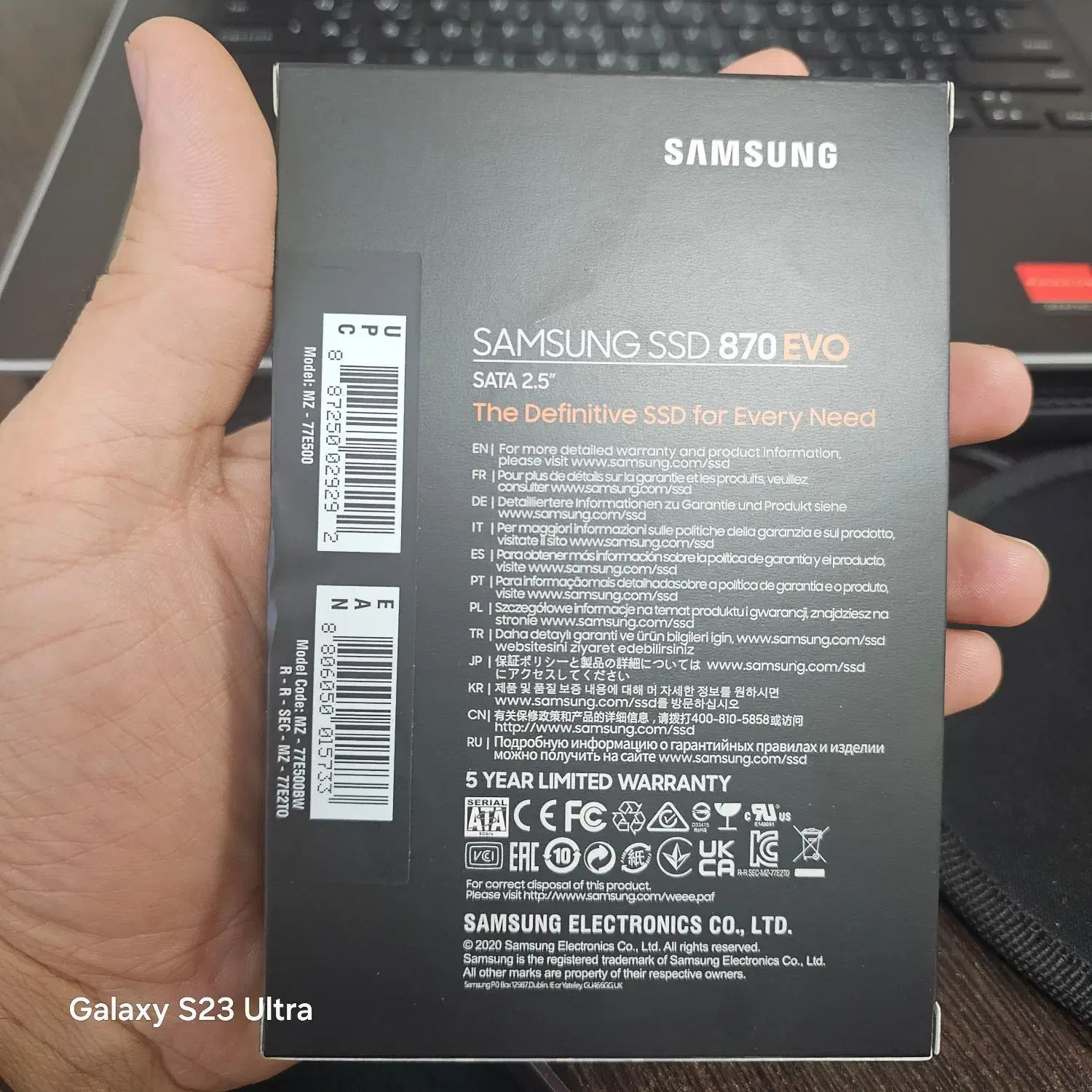 SSD سامسونگ 870 EVO ظرفیت 500 گیگابایت|قطعات و لوازم جانبی رایانه|تهران, ایرانشهر|دیوار