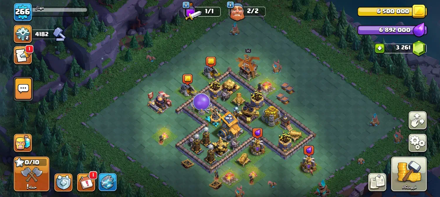 فروش اکانت کلش اف کلنز|کنسول، بازی ویدئویی و آنلاین|جهرم, |دیوار