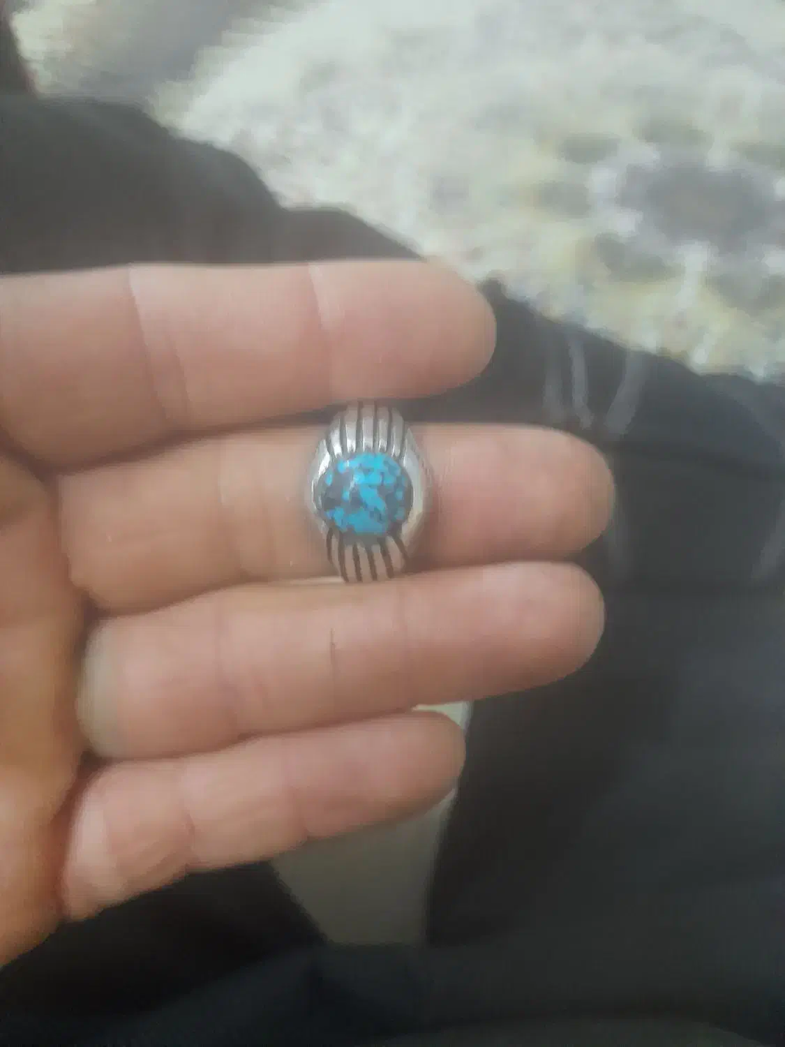 سلام انگشترنقره فیروزه نیشابور کاره دست|جواهرات|نیشابور, میدون بار|دیوار