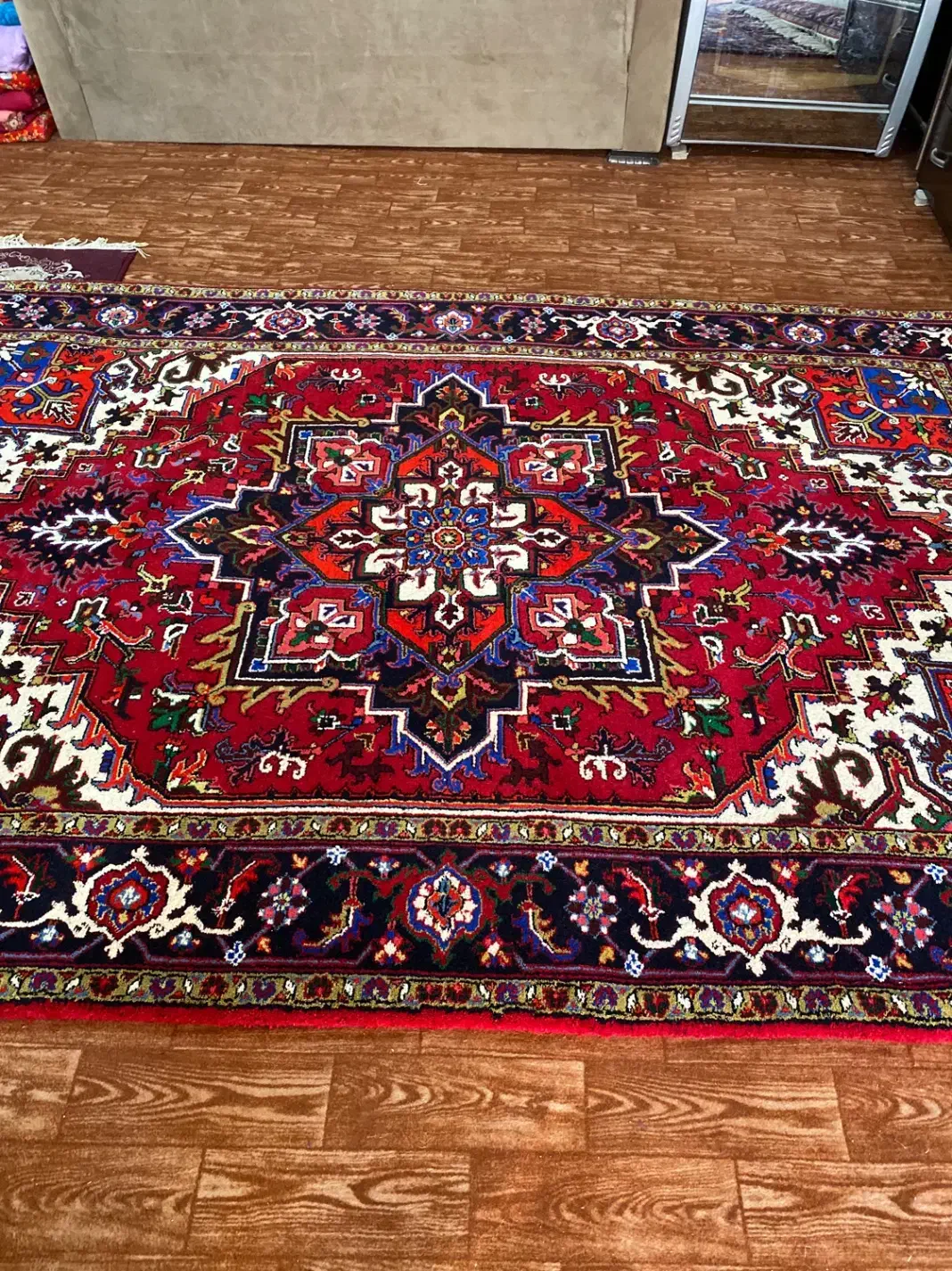 ۲ قطعه فرش دستبافت تاجری هریس|فرش|سراب, |دیوار