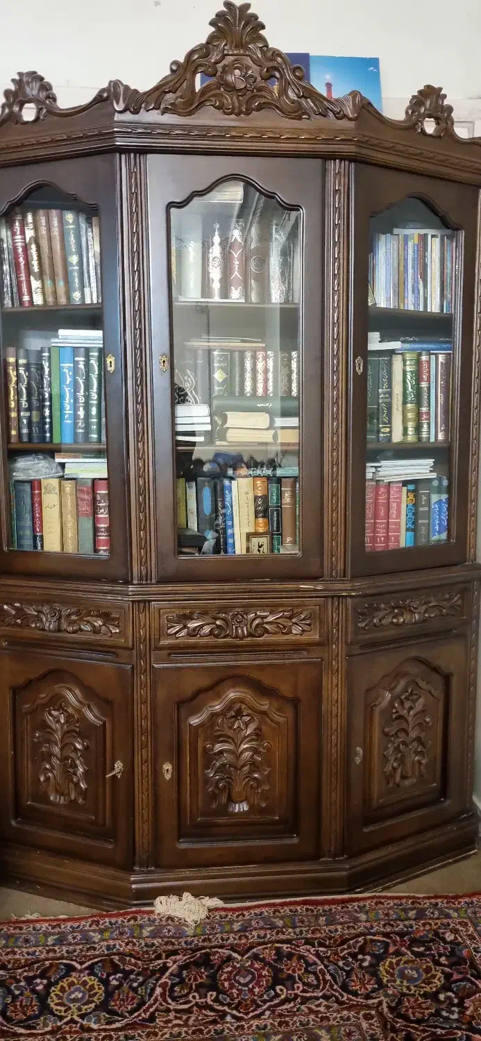 بوفه دکوری ۲تکه|بوفه، ویترین، کنسول|تهران, قیام|دیوار