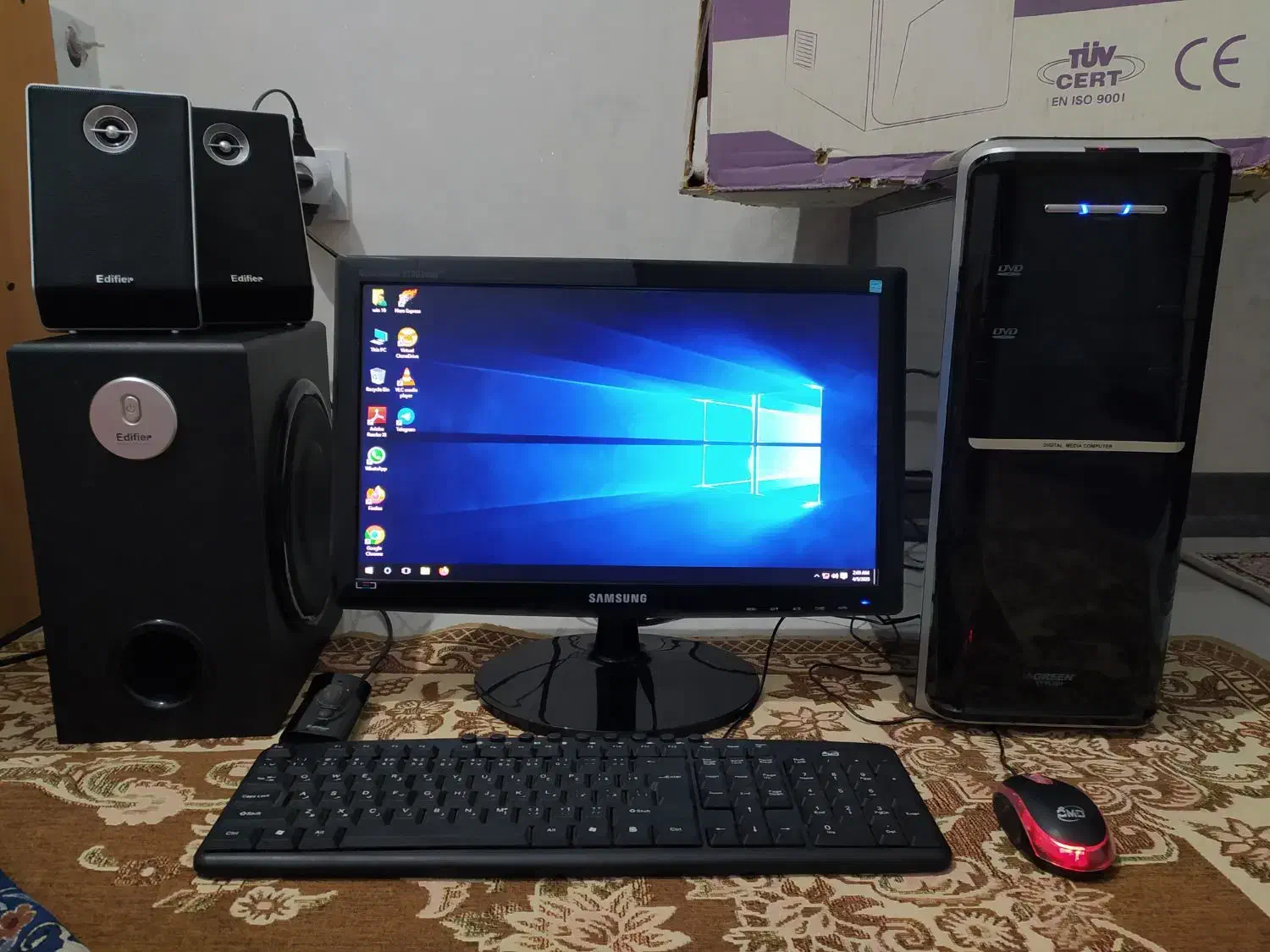 کامپیوتر ddr3 رم 8 هارد 1 ترابایت مانیتور 19 LED|رایانه رومیزی|کرج, شهرک صدف|دیوار