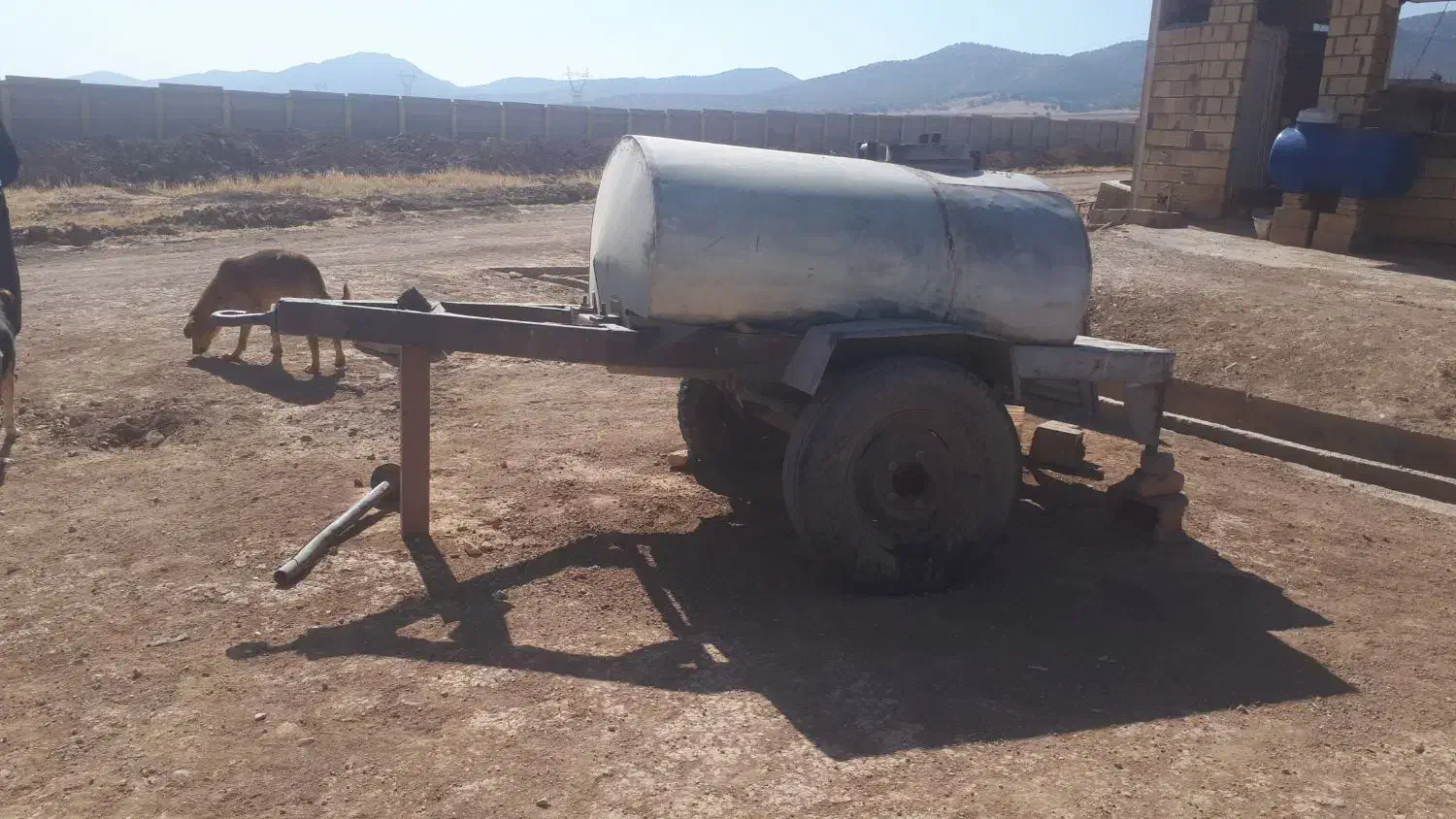 تانکر  چرخدار ورق زخیم|ماشینآلات صنعتی|حمیل, |دیوار