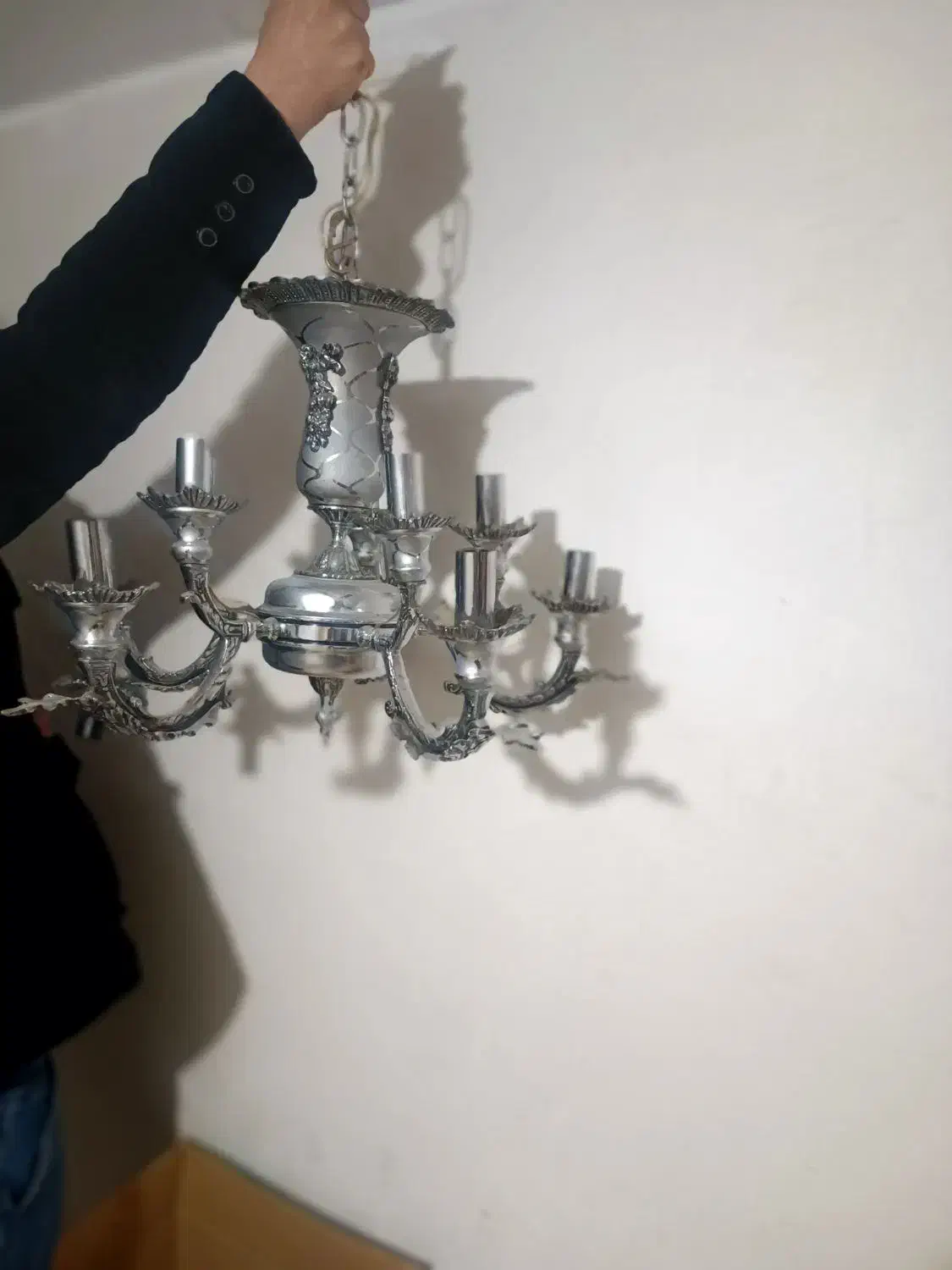 لوستر ده شعله|لوستر و چراغ آویز|ارومیه, |دیوار