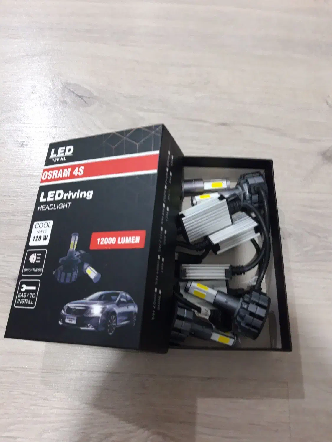 ۳ جفت هدلایت ۴طرفه درحد نو|قطعات یدکی و لوازم جانبی|تالش, هشتپر|دیوار