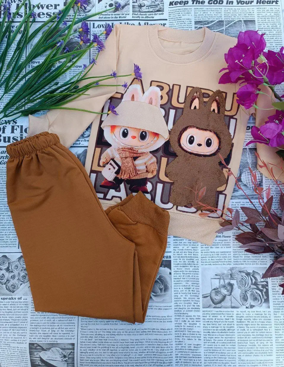 بلوز شلوار طرح لبوبو کد ۱۱۴|کفش و لباس بچه|قم, انسجام|دیوار