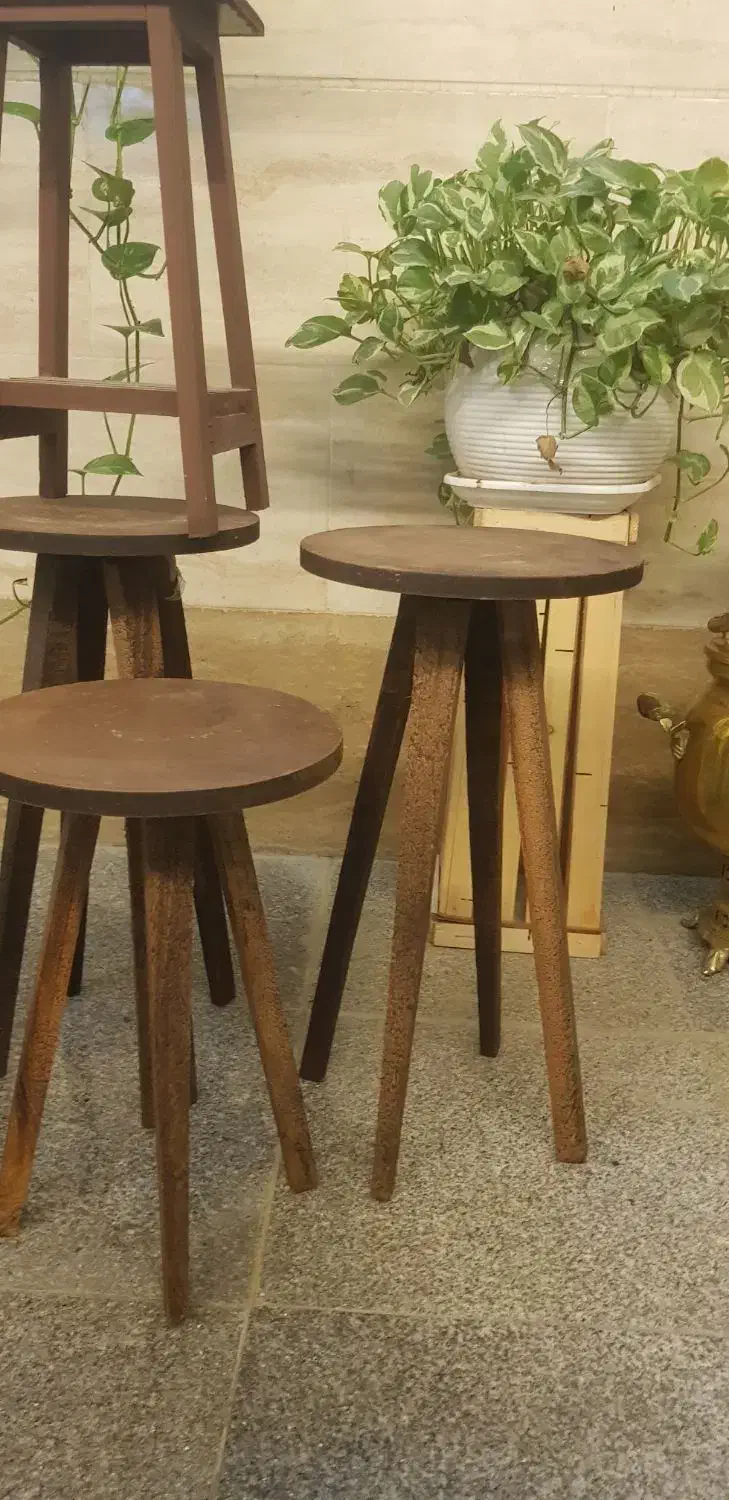 چهارپایه چوبی گلدان ۵۰سانتی و۴۰ سانتی ۵عدد|گل و گیاه طبیعی|تهران, کوی بیمه|دیوار