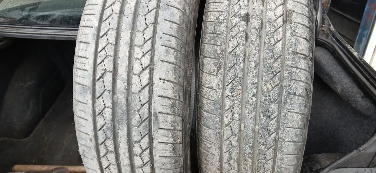 ۴حلقه لاستیک ۱۵*۱۹۵سالم بارزدرحد۶۰درصد|قطعات یدکی و لوازم جانبی|جوانرود, |دیوار