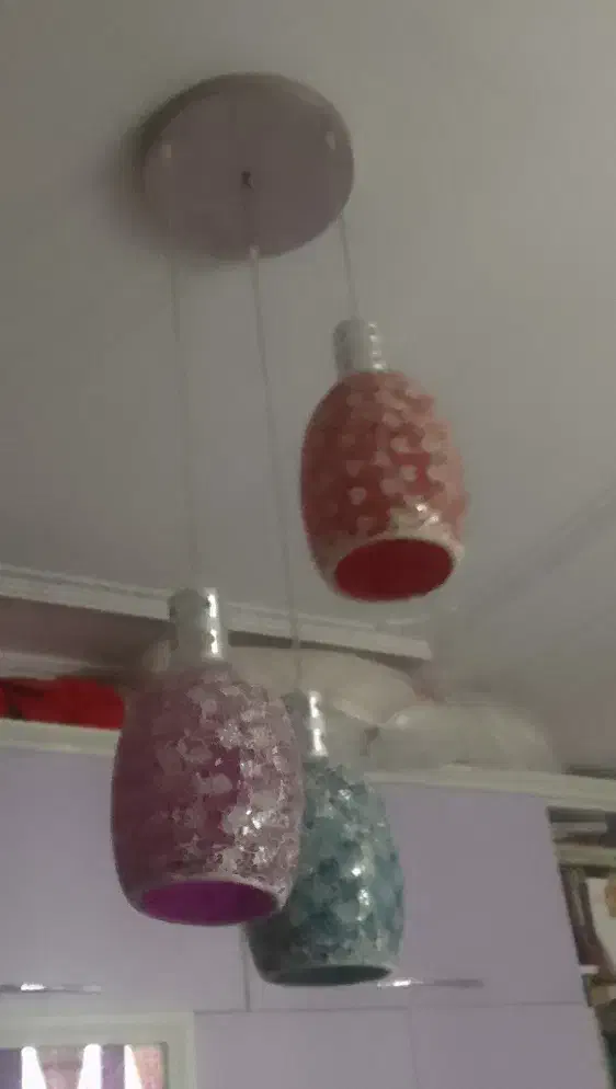 لوستر سه شاخه اتاق|لوستر و چراغ آویز|تبریز, |دیوار