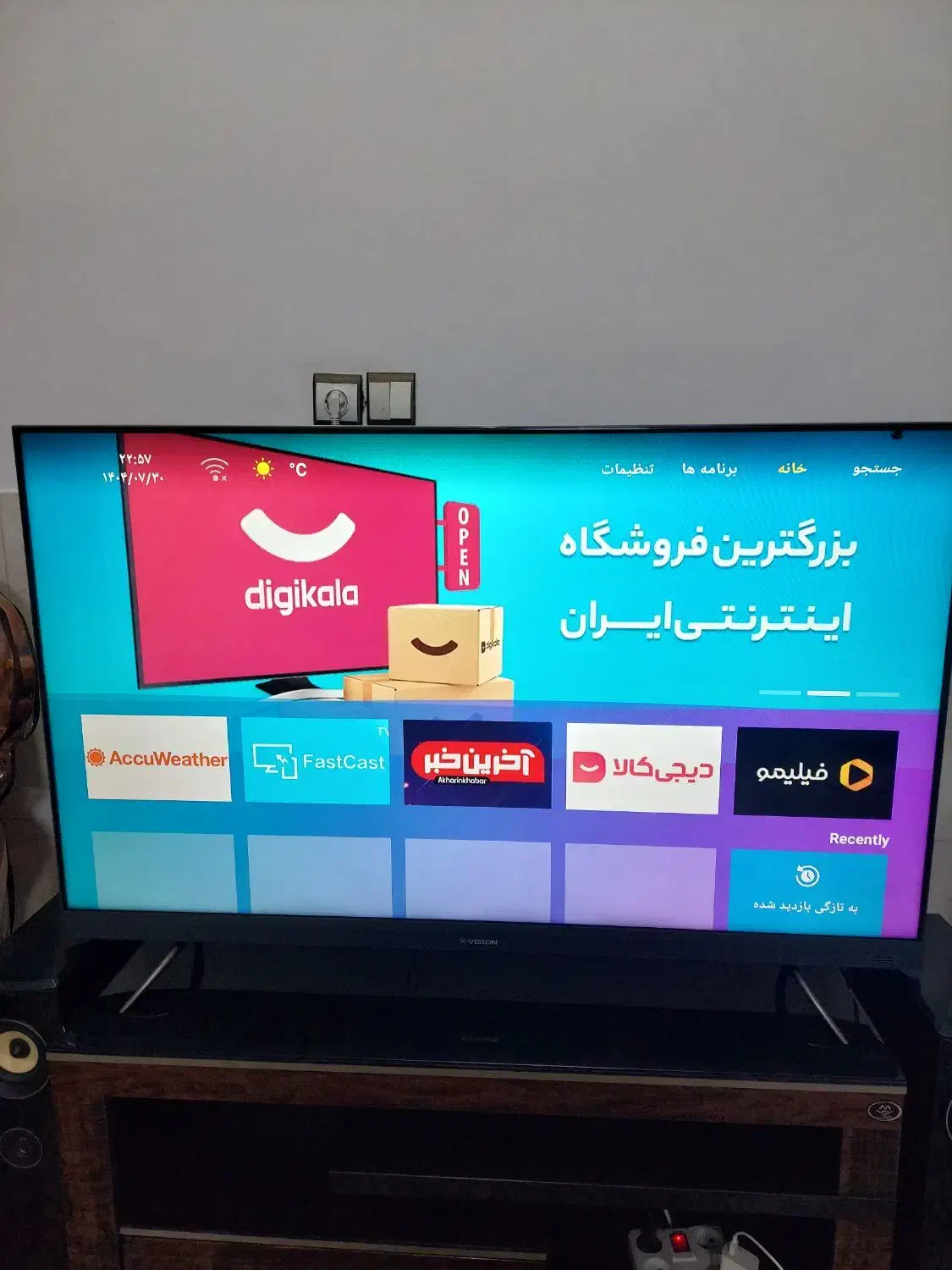 فروش ال ای دی ایکس ویژن ۵۵ اینچ هوشمند|تلویزیون و پروژکتور|قم, ولیعصر|دیوار