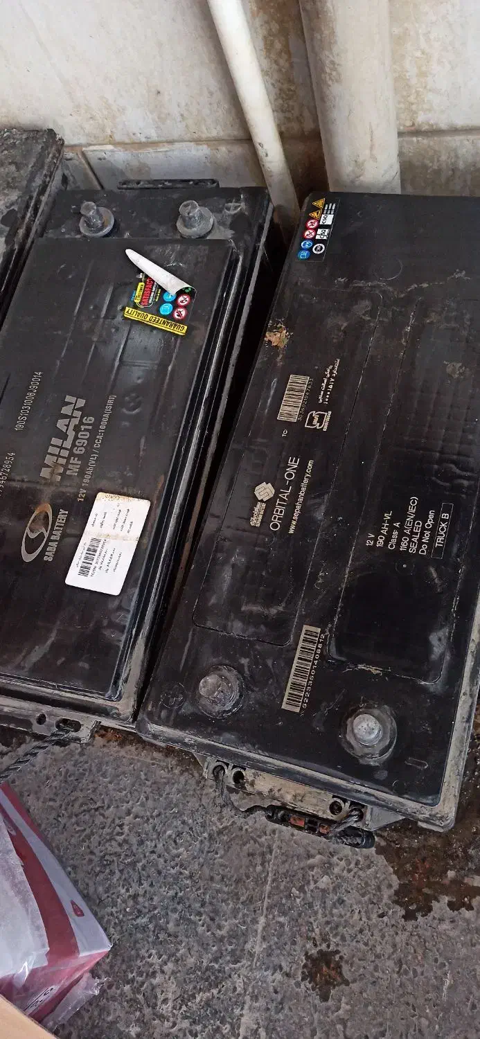 باطری سنگین ۱۹۰ امپر دست دوم تمیز و سالم|قطعات یدکی و لوازم جانبی|تیران, |دیوار