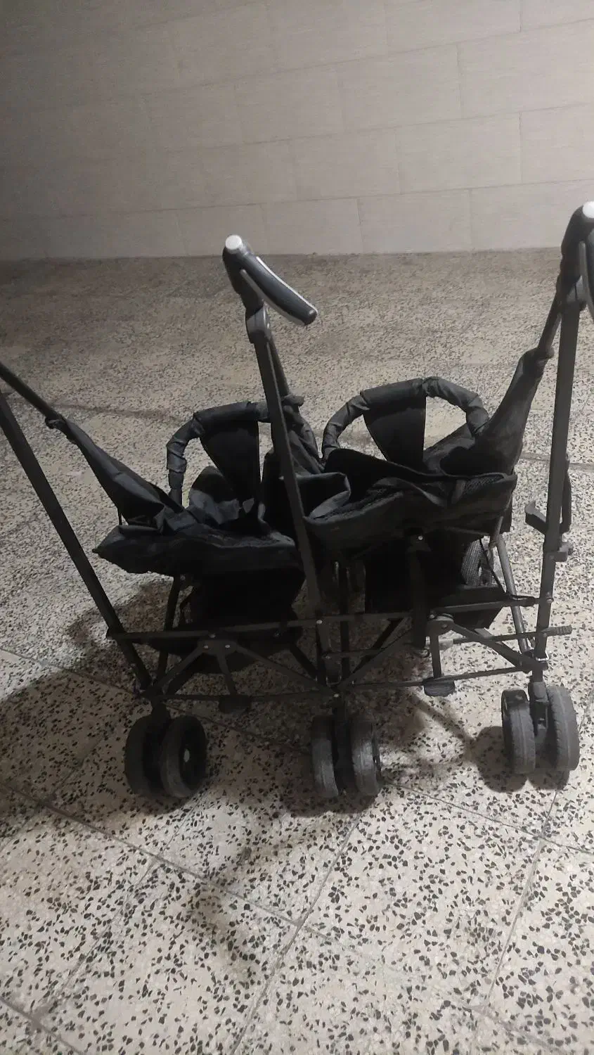 کالسکه نو دوقلویی دیبا+|کالسکه و لوازم جانبی|چهاردانگه (تهران), |دیوار