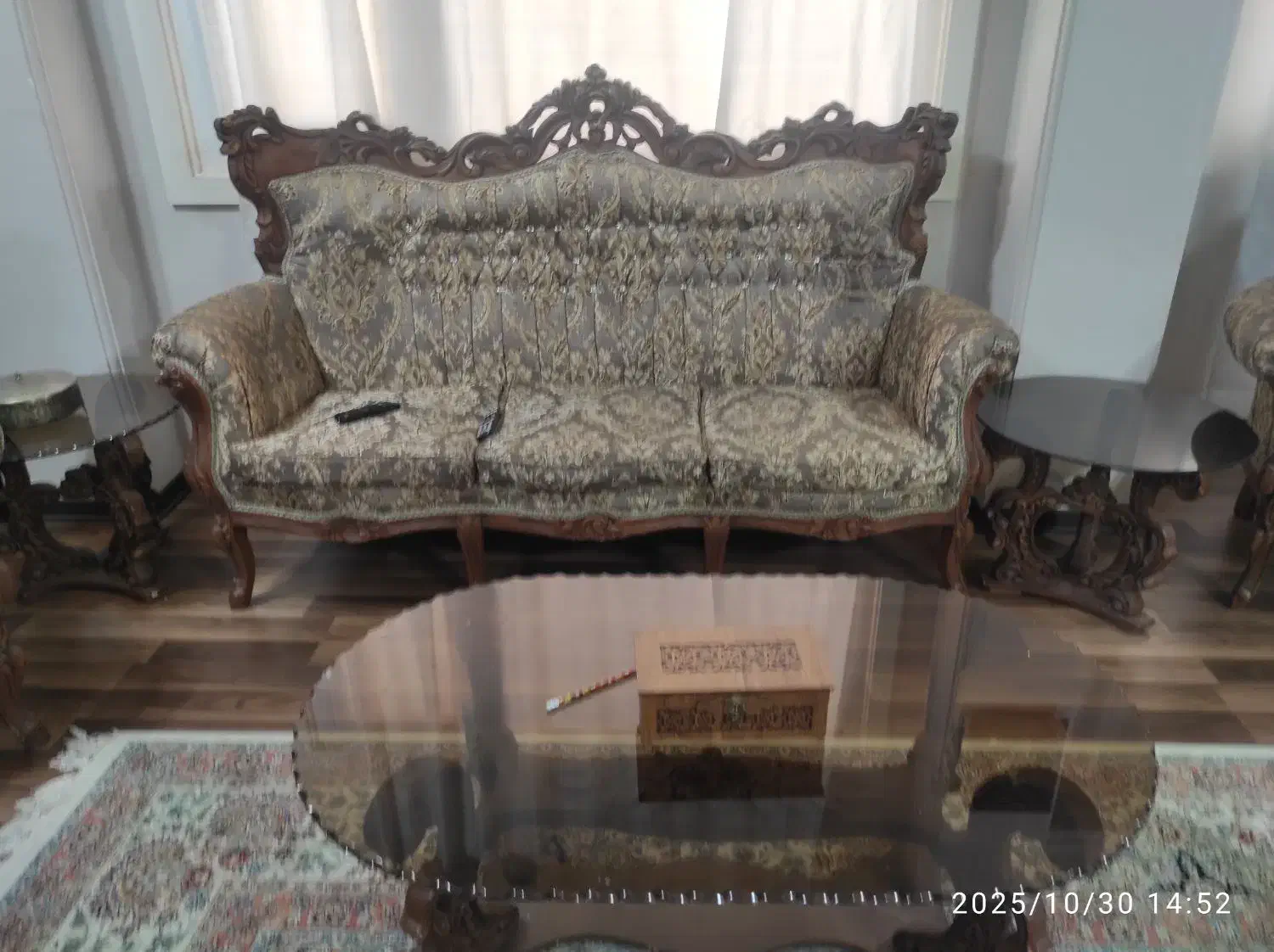 مبل سلطنتی ۹ نفره|مبلمان خانگی و میز عسلی|گنبد کاووس, |دیوار