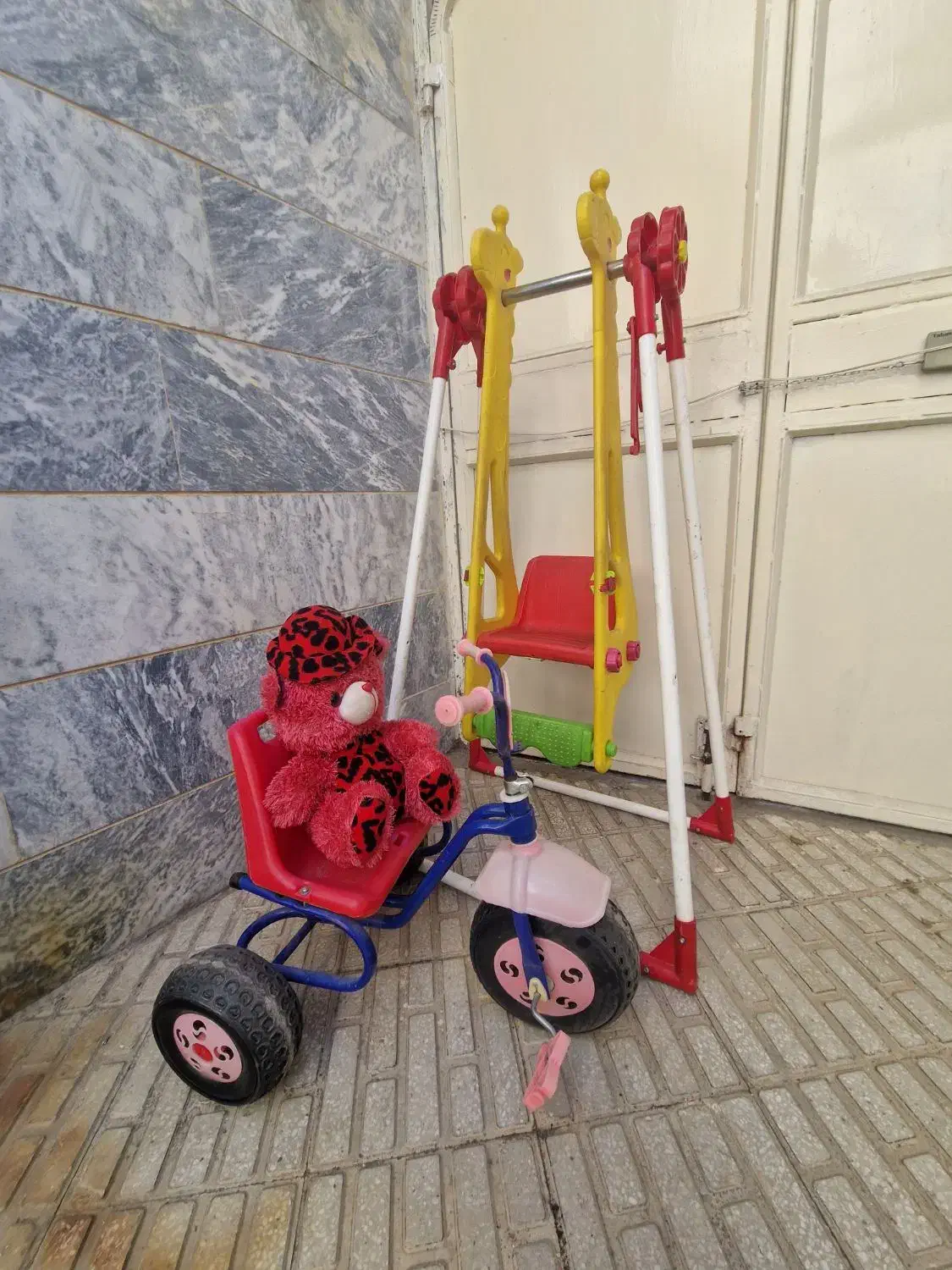 سه چرخه کودک /تاب کودک/خرس پارچه ای|اسباب و اثاث بچه|کرمانشاه, |دیوار