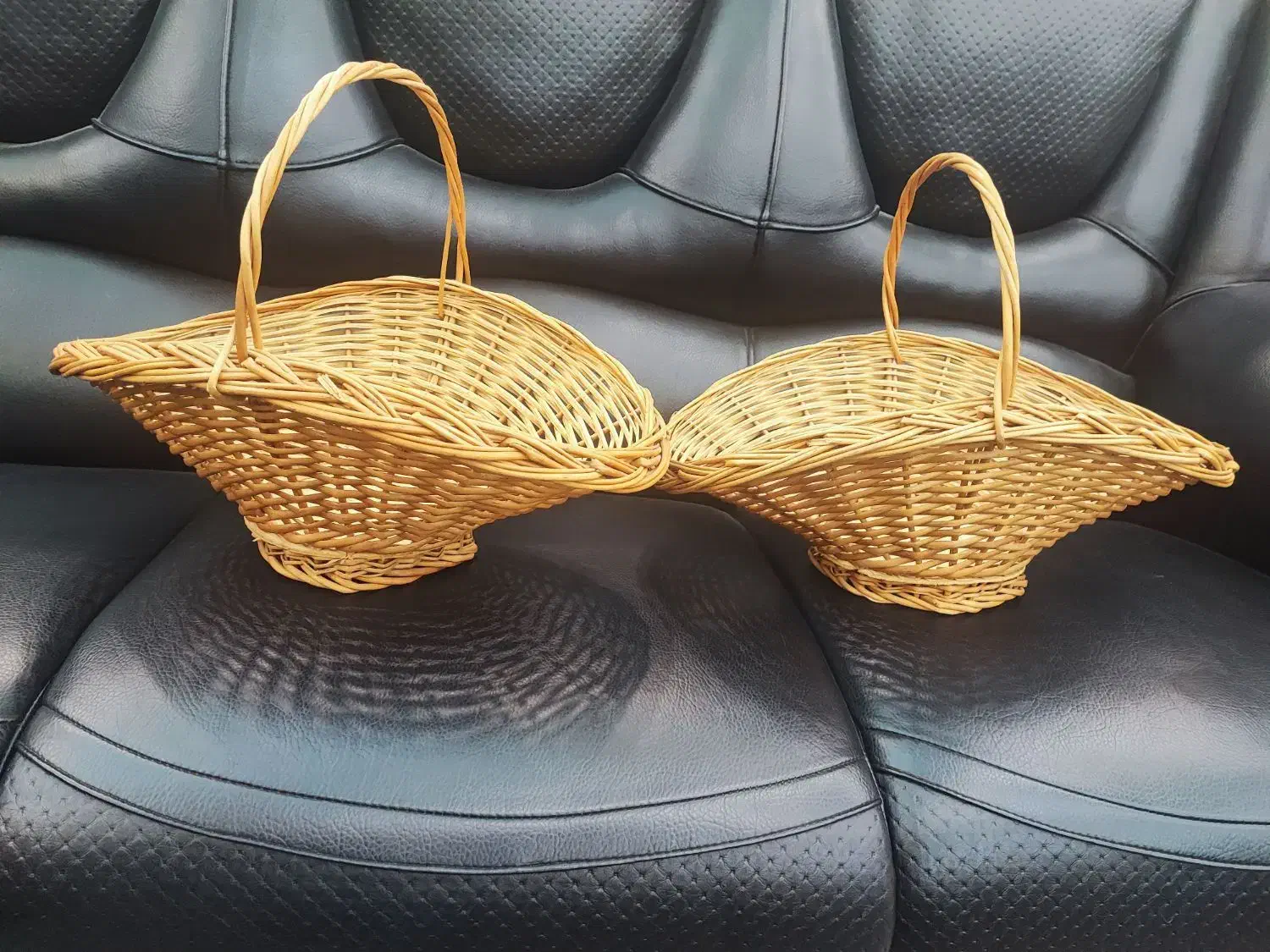 دو عدد سبد حصیری|صنایع دستی و سایر لوازم تزئینی|رشت, لاکان شهر|دیوار