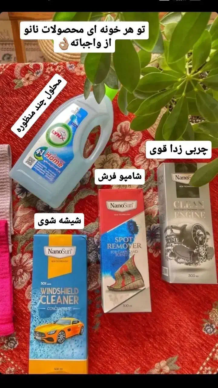 محصولات شوینده نانو‌سان|مواد شوینده و دستمال کاغذی|تبریز, |دیوار