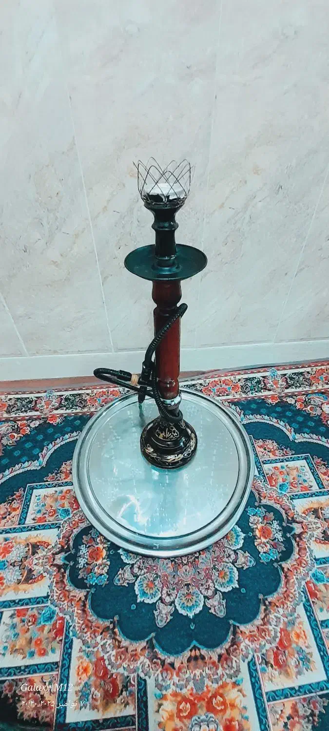 قلیون چوب سرخ|صنایع دستی و سایر لوازم تزئینی|شیروان (خراسان), |دیوار