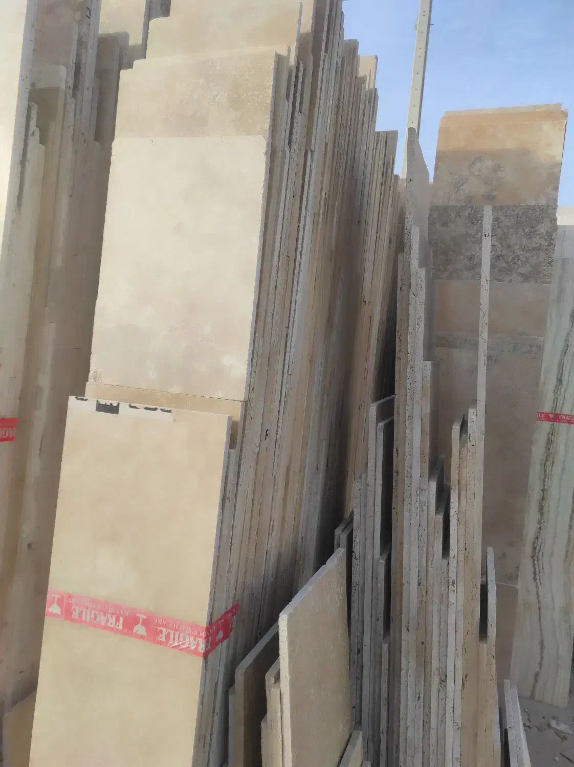 سنگ تراورتن پشت کاری عرض 30|مصالح و تجهیزات ساختمان|شاهینشهر, سعدی شمالی|دیوار