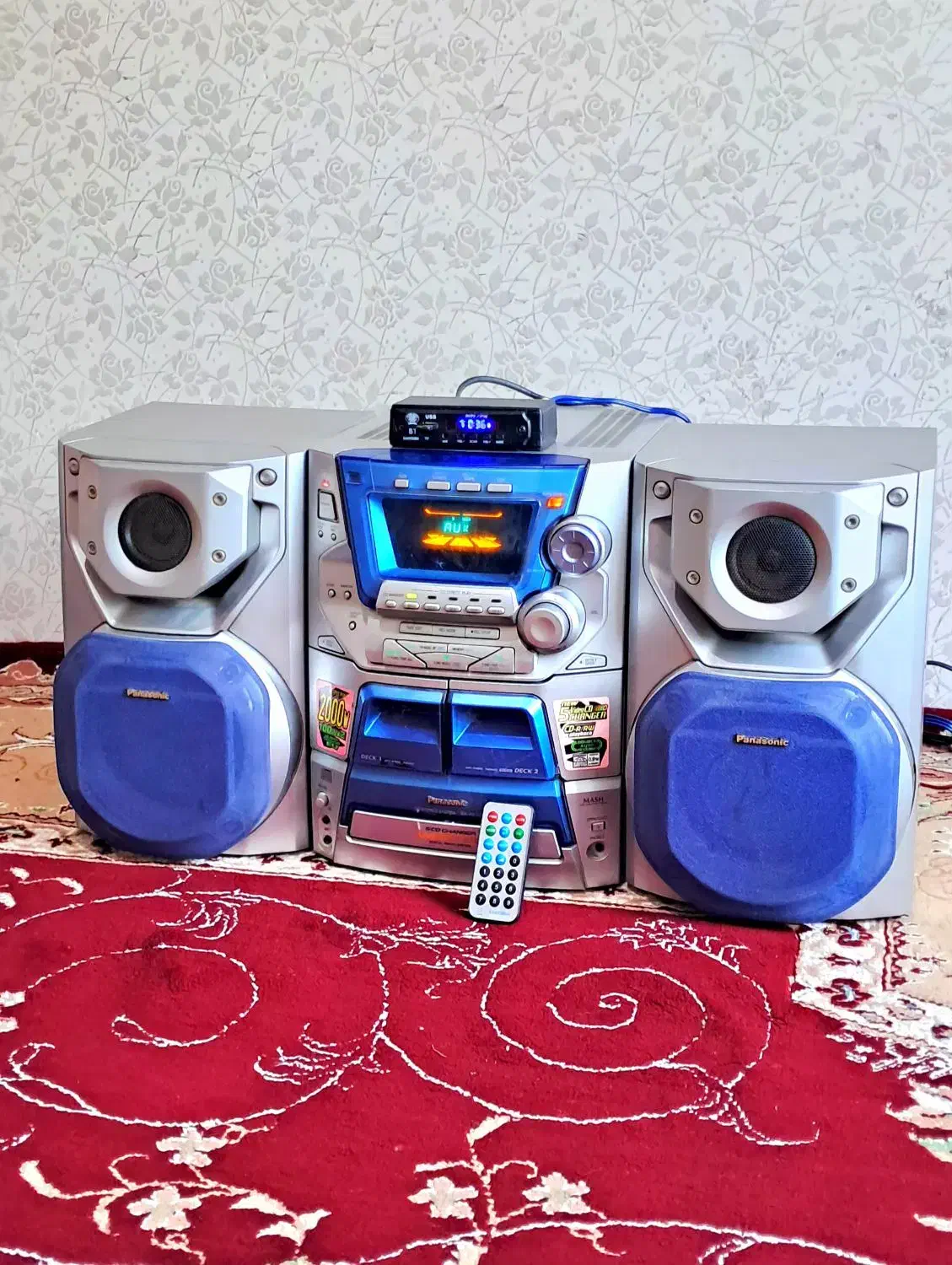 پاناسونیک فلشخور بلوتوث دار در حد نو|سیستم صوتی خانگی|اردبیل, |دیوار