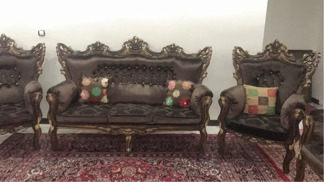 مبلمان و غذاخوری با بوفه|مبلمان خانگی و میز عسلی|امامزاده عبدالله, |دیوار