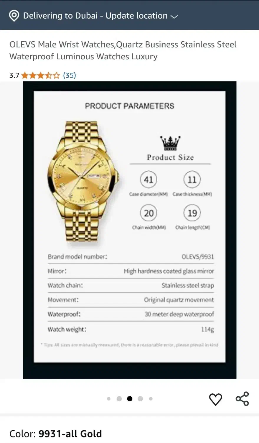 ساعت olves موتور Quartez|ساعت|رشت, حمیدیان|دیوار