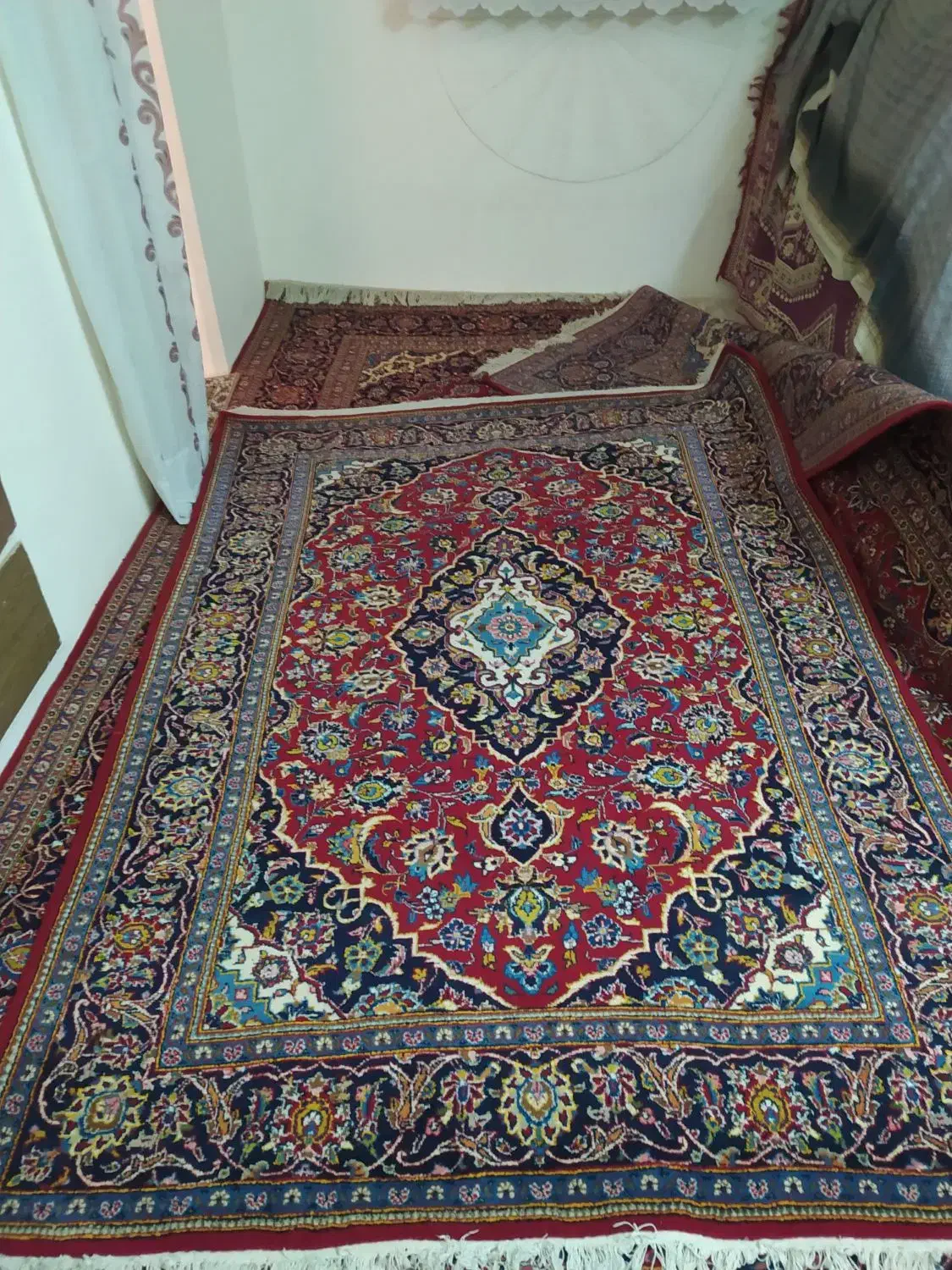 فرش دستباف قدیمی|فرش|کاشان, آیت الله سعیدی|دیوار