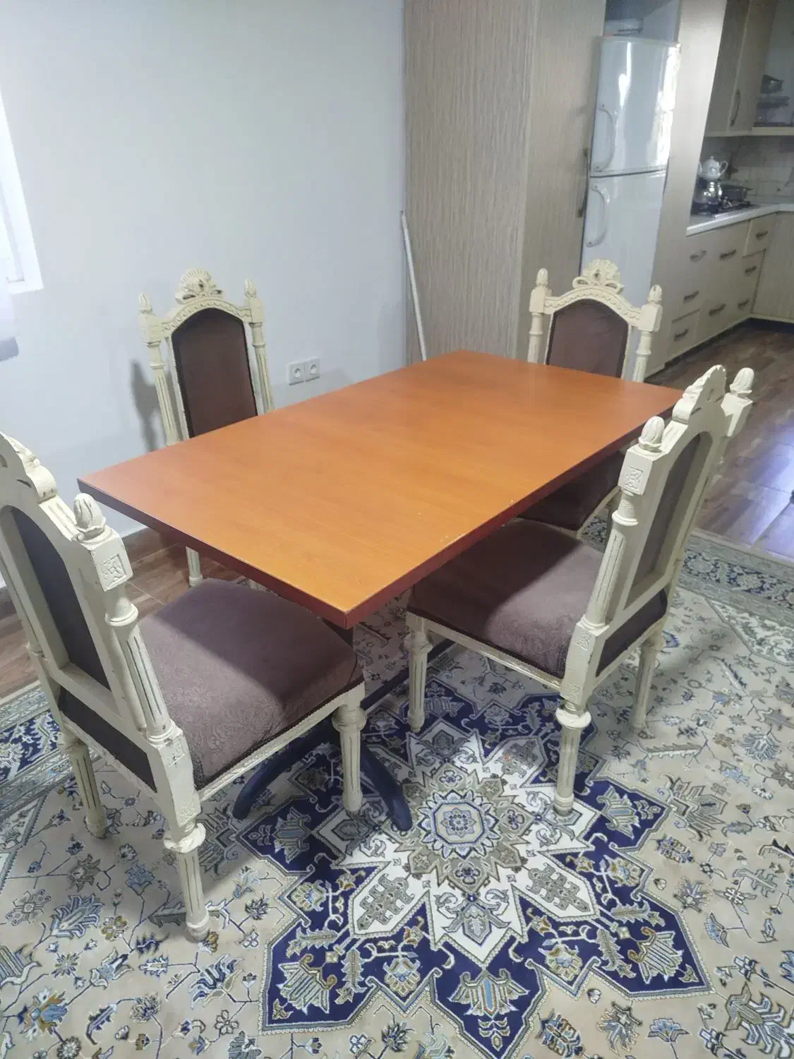 میز ناهار خوری|میز و صندلی غذاخوری|چمستان, |دیوار