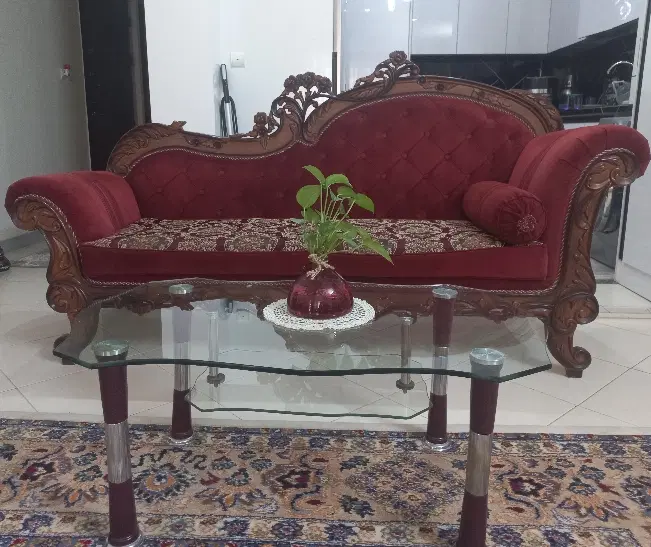 مبل سه نفره شزلون|مبلمان خانگی و میز عسلی|اصفهان, رزمندگان|دیوار
