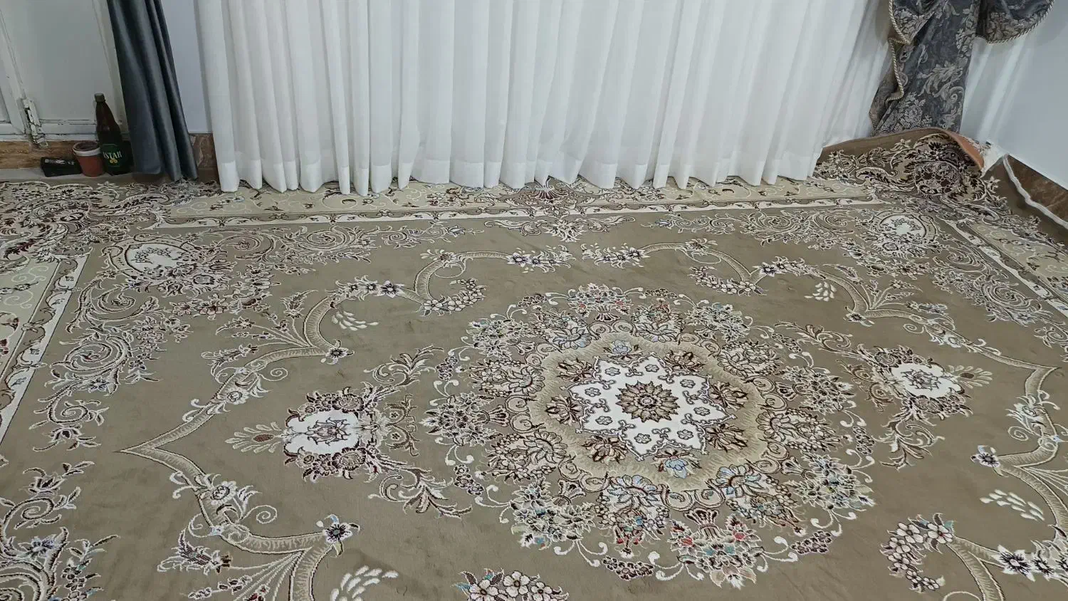 فرش گل برجسته 700شانه مشهد، گردویی|فرش|چناران, |دیوار