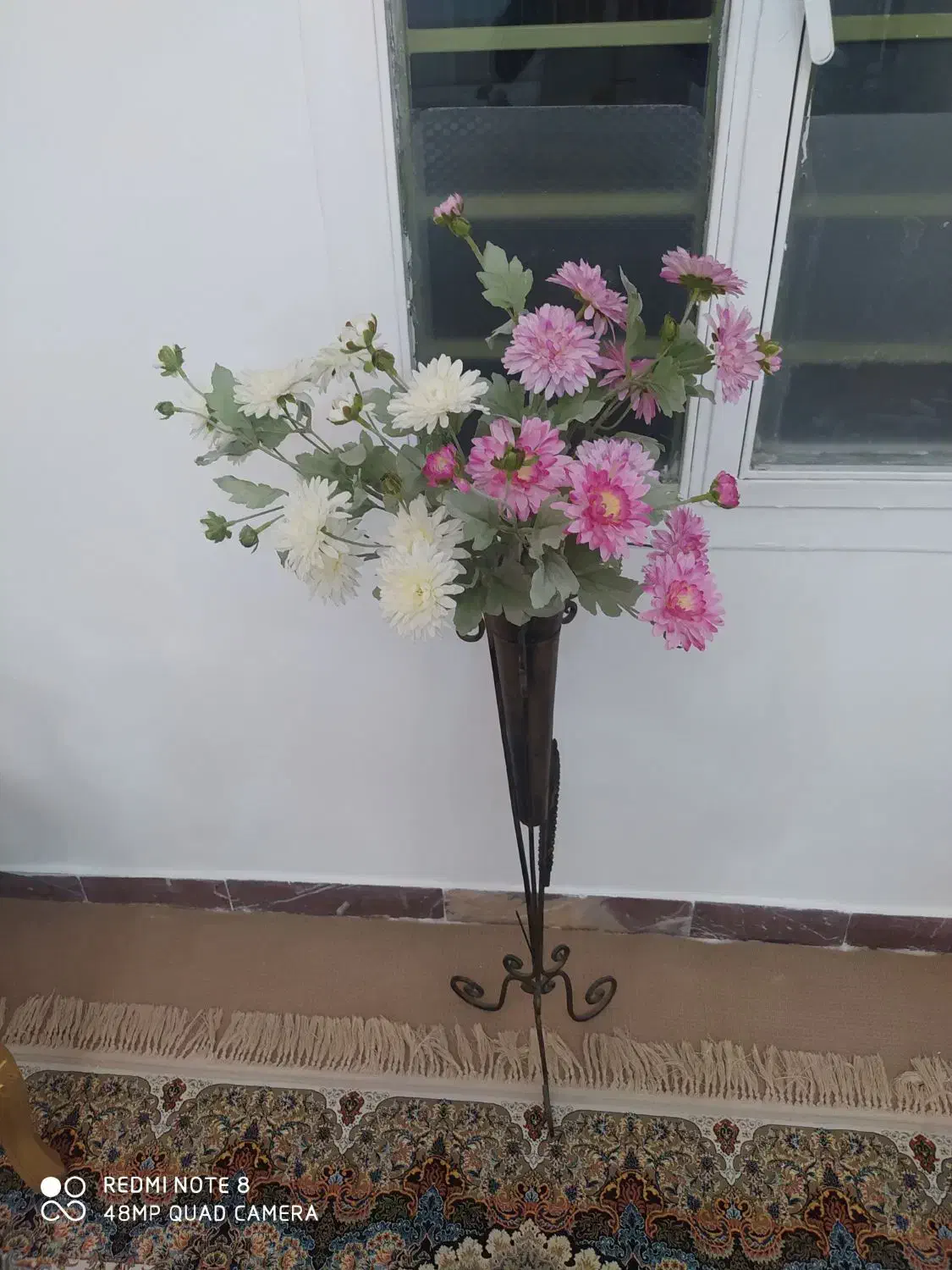 گل مصنوعی با پایه|گل مصنوعی|سنندج, |دیوار