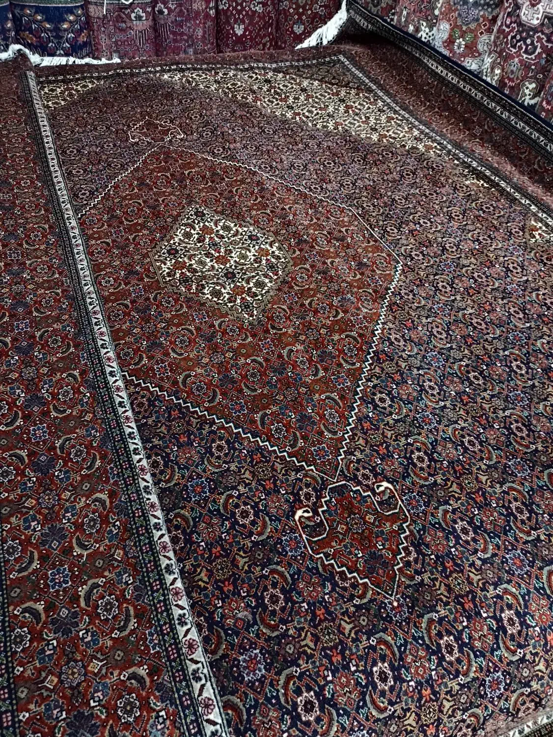 12متری استاد بافت قدیم40رج طرح ماهی خوی|فرش|خوی, |دیوار