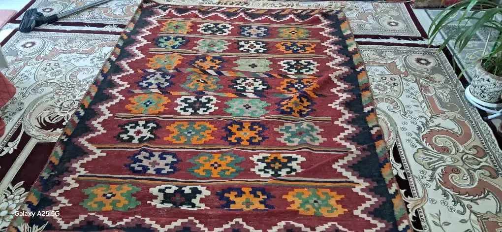 گلیم دست بافت|گلیم، جاجیم، گبه|سیرجان, |دیوار