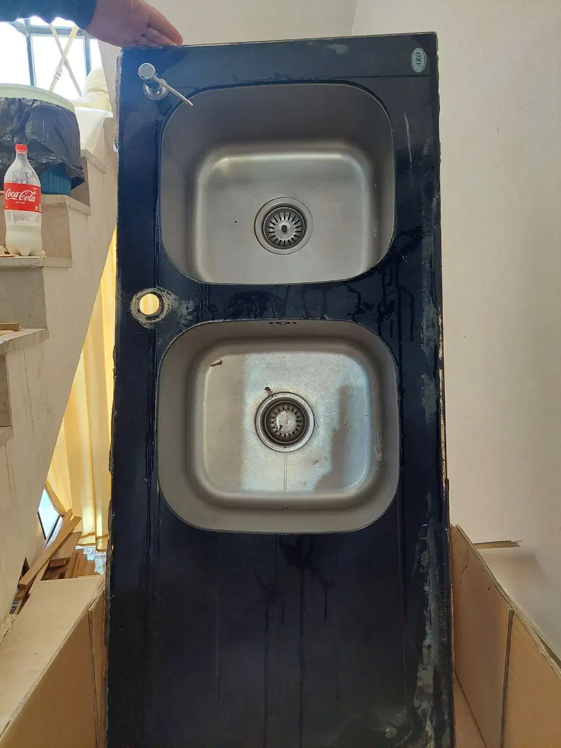 سینگ ظرفشویی|آب‌چکان و نظم‌دهنده ظروف|فاروج, |دیوار