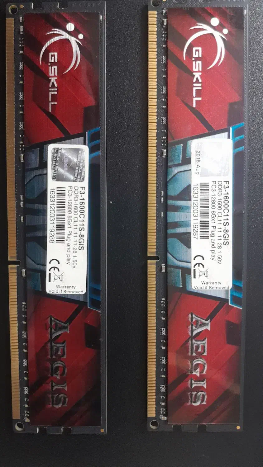 ram G.skill 8g ddr3 bus 12800|قطعات و لوازم جانبی رایانه|تهران, طیب|دیوار