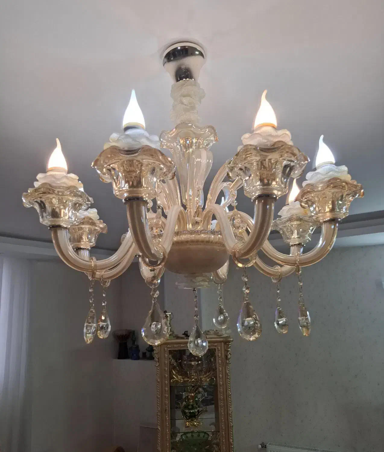 لوستر کریستال|لوستر و چراغ آویز|اصفهان, ملک‌شهر|دیوار