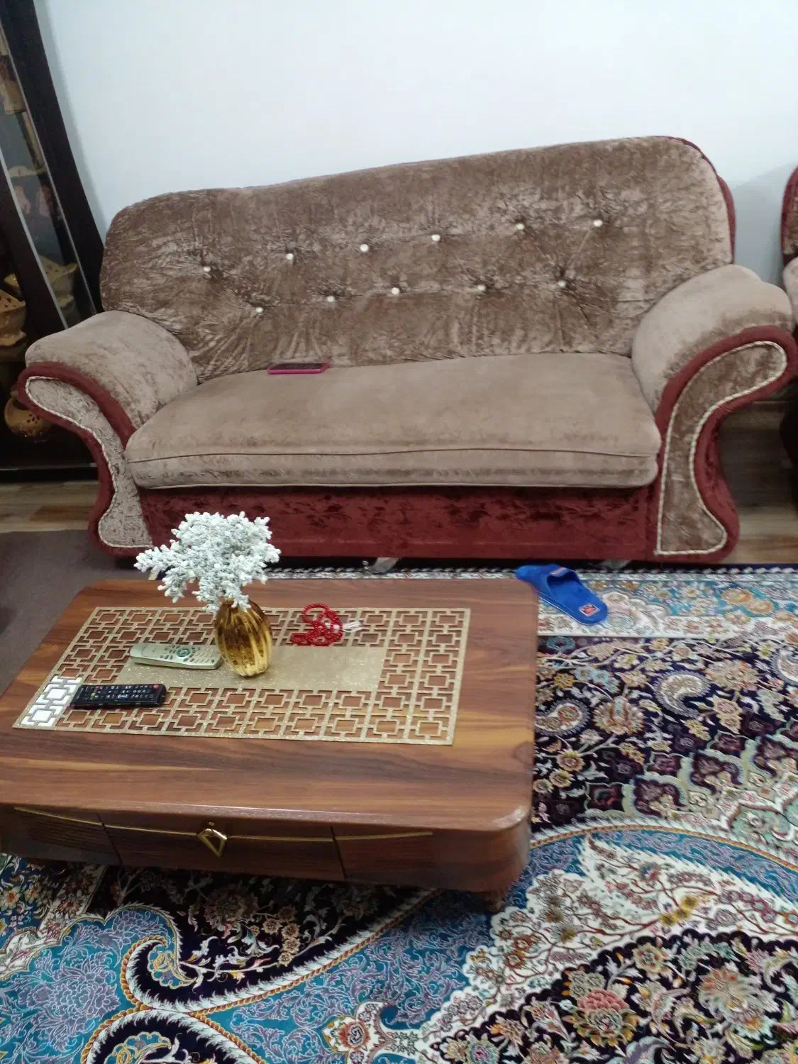 فروش مبلمان ۷ نفره|مبلمان خانگی و میز عسلی|خشکبیجار, |دیوار
