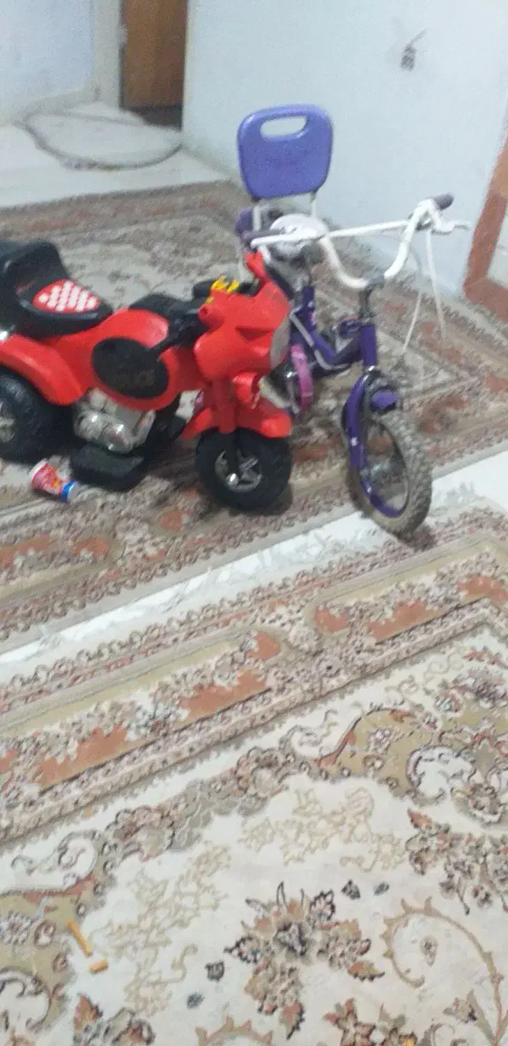 دوچرخه سایز ۱۲ و موتور شارژی|دوچرخه، اسکیت، اسکوتر|ورامین, ورامین|دیوار