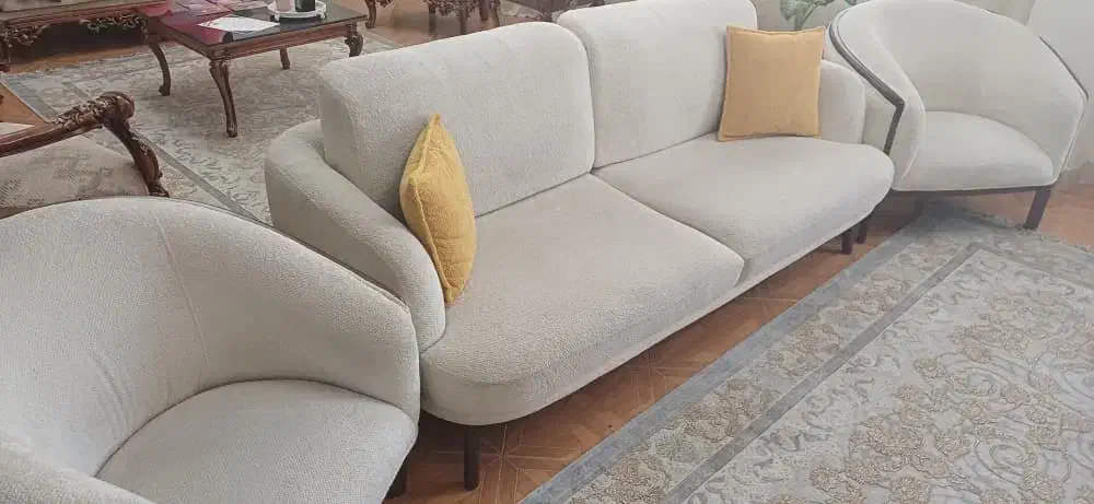 فروش مبل ۷ نفره طرح لوبیایی|مبلمان خانگی و میز عسلی|شهریار, شهرک شاهد|دیوار