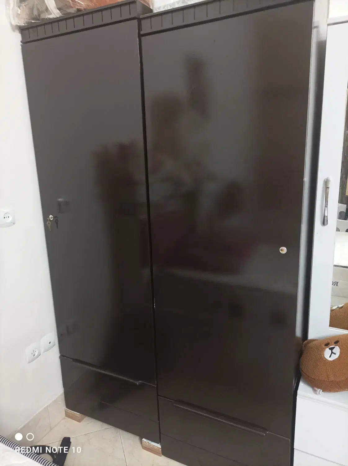 کمد لباس چوبی|جاکفشی، کمد، دراور|لنجان, |دیوار