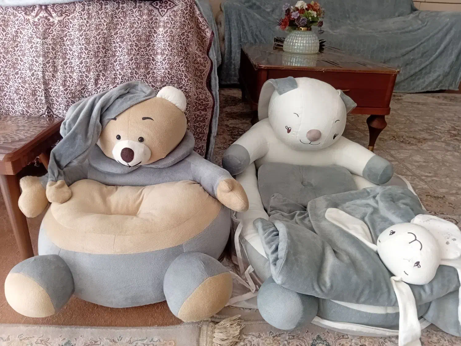 تشک و پتو وصندلی عروسکی کودک|تخت و صندلی بچه|قروه, |دیوار