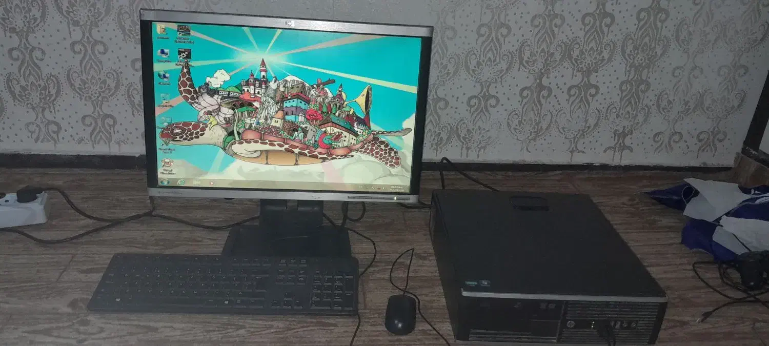 کیس گیمینگ با مانیتور درحد نو|رایانه رومیزی|کارون, |دیوار