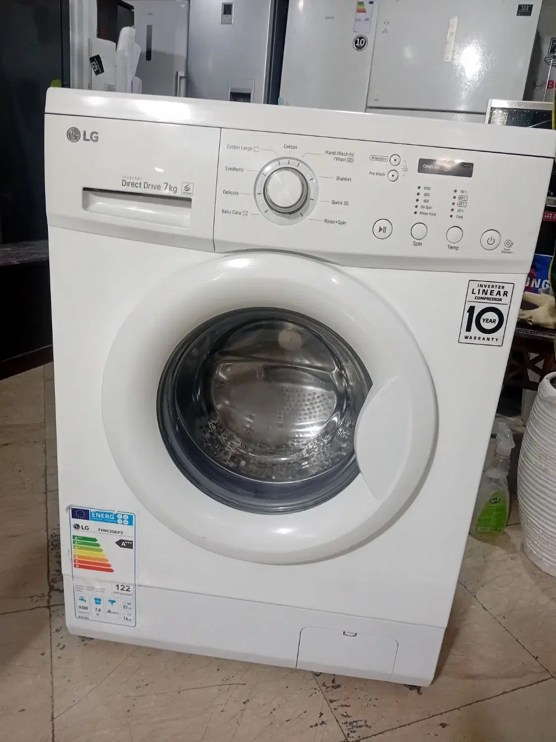 ماشین لباسشویی ال جی - LG|ماشین لباسشویی و خشک‌کن لباس|تهران, آذری|دیوار