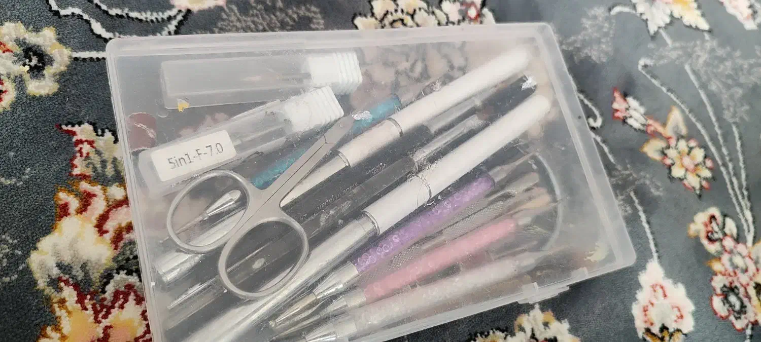 وسایل کامل کاشت ناخن|آرایشی، بهداشتی، درمانی|جوانرود, |دیوار