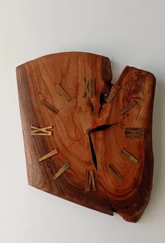ساعت چوبی زیبا|ساعت دیواری و تزئینی|زرند, |دیوار