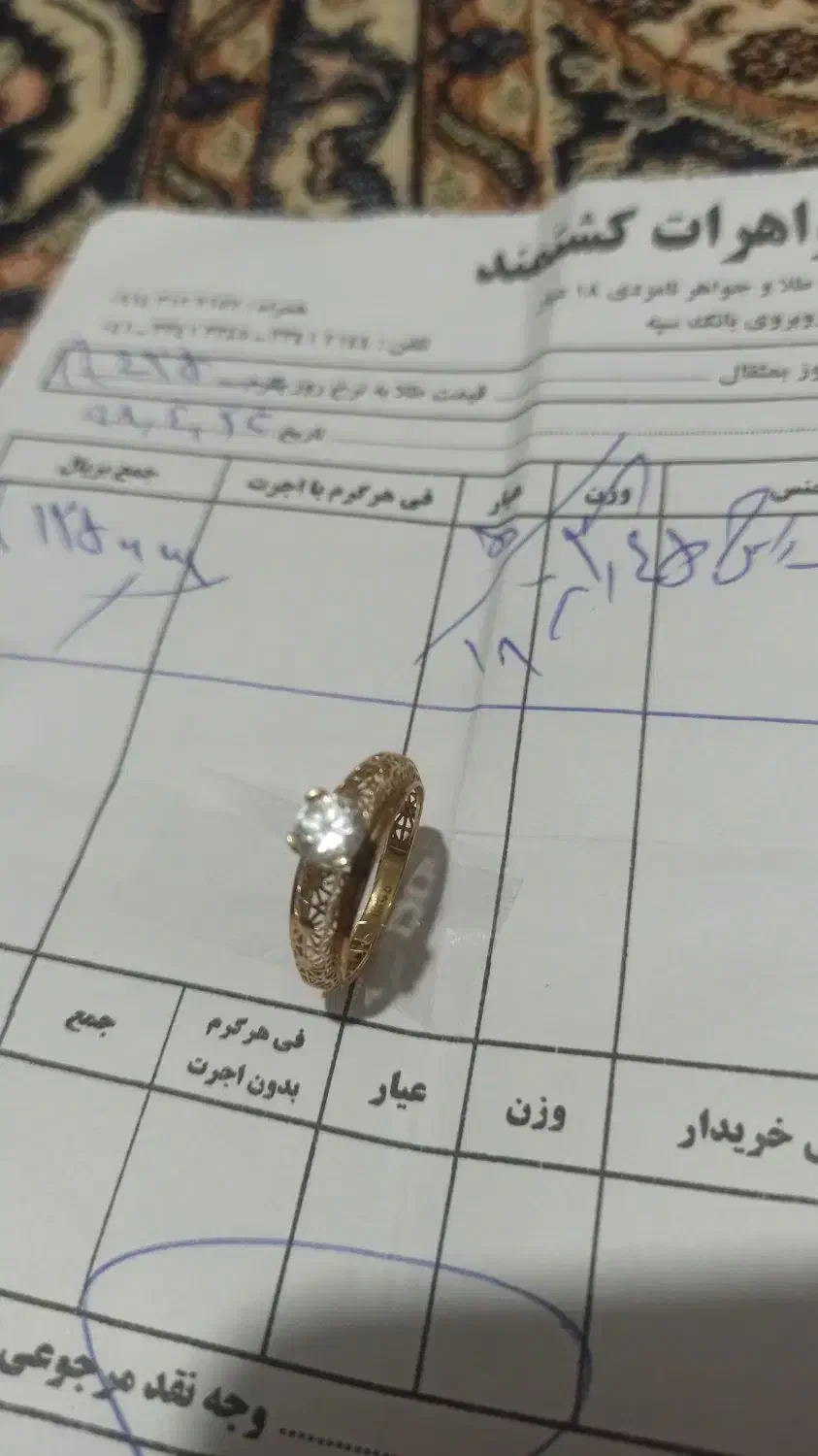 انگشتر نگین دار|جواهرات|تبریز, |دیوار